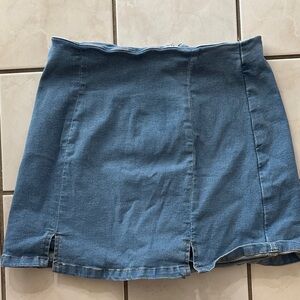 Amazon Denim Mini Skirt - Light Blue